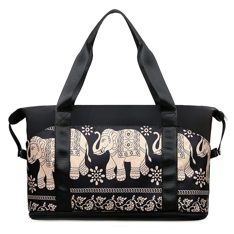 Ielgy Túi Xách Sức Chứa Lớn Có Chia Ngăn Khô Và Ướt Cho Nữ