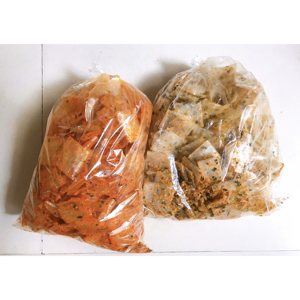 Bánh tráng trộn cuộn Tôm, Sa tế / lá chanh phô mai/ thập cẩm / Chà bông tỏi _ 7,1K/100gram