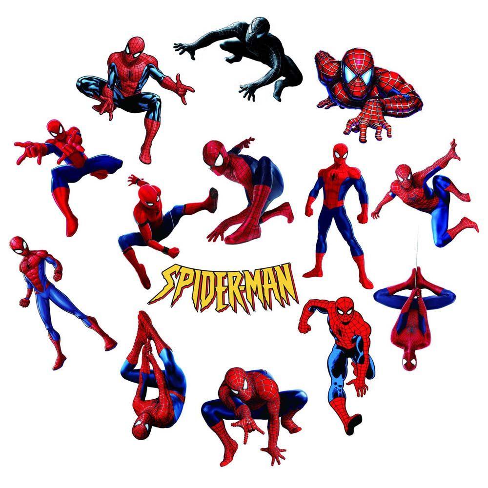 JARRED Miếng Dán PVC Hình Spider Man Marvel Avengers Trang Trí Laptop Hành Lý