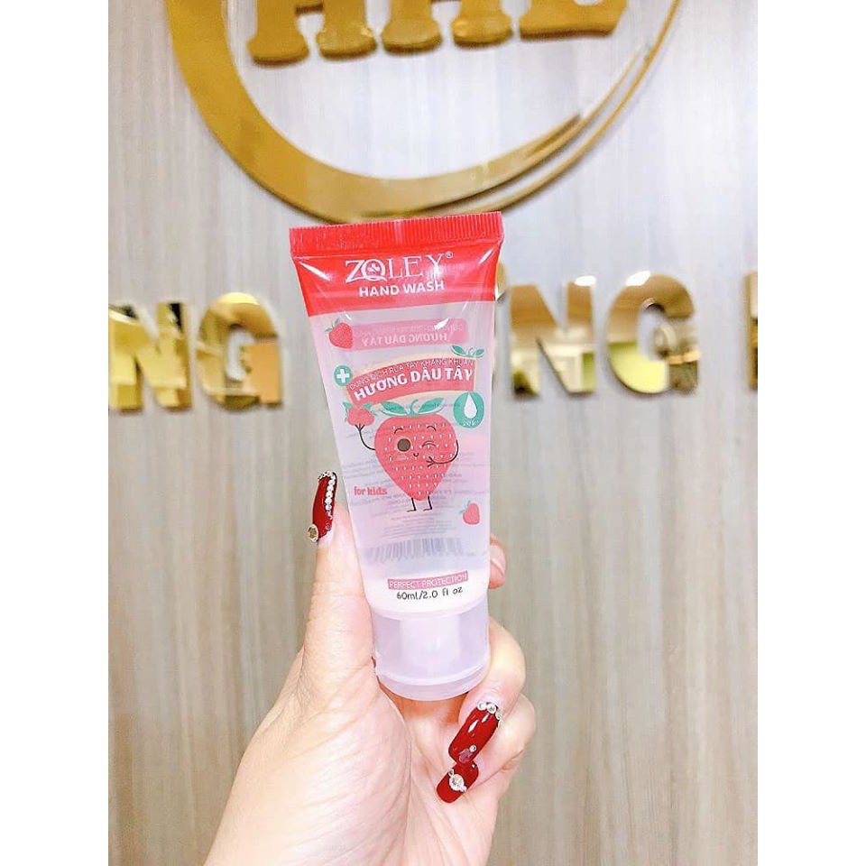 Nước Rửa Tay Khô Zoley Hương Dâu 60ml For Kids 'Cho Bé'