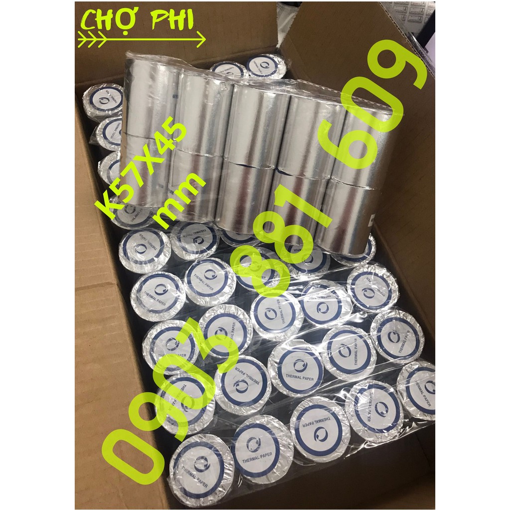 Giấy In Hóa Đơn K57x45 (100 Cuộn/Thùng )