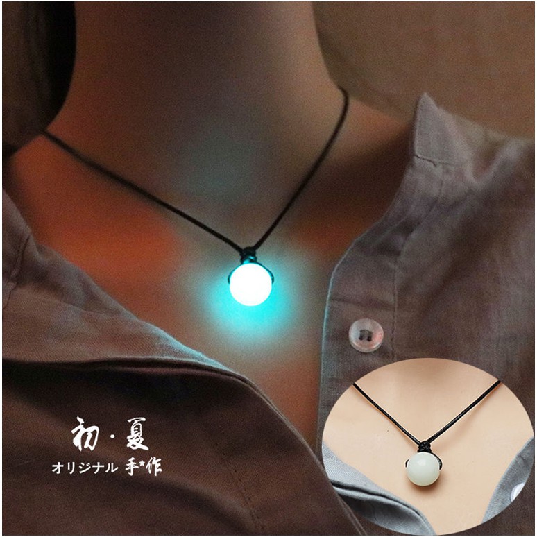 Dây đeo cổ mặt dạ quang đơn giản