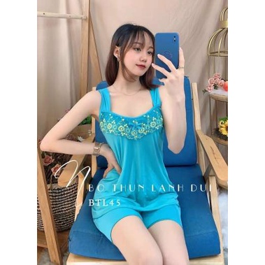 Đồ Bộ Đùi Thun Lạnh Phối Ren Sexy Hàng Cao Cấp Giá Rẻ - D4