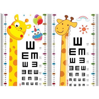 Decal dán tường thước đo chiều cao cho bé mẫu mới