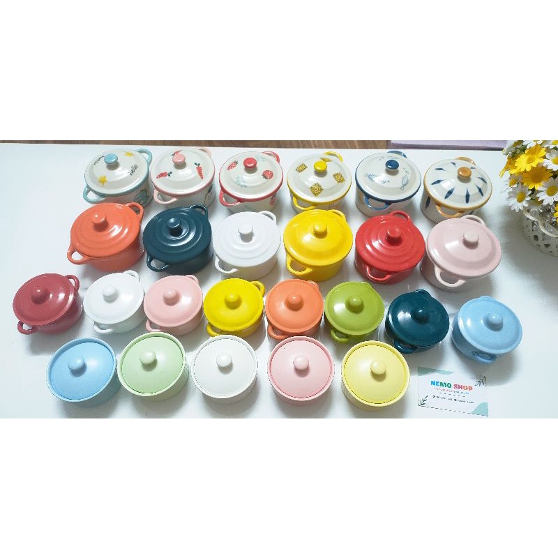 BÁT GỐM SỨ CÓ NẮP ĐẬY TIỆN LỢI 120-130-250ml