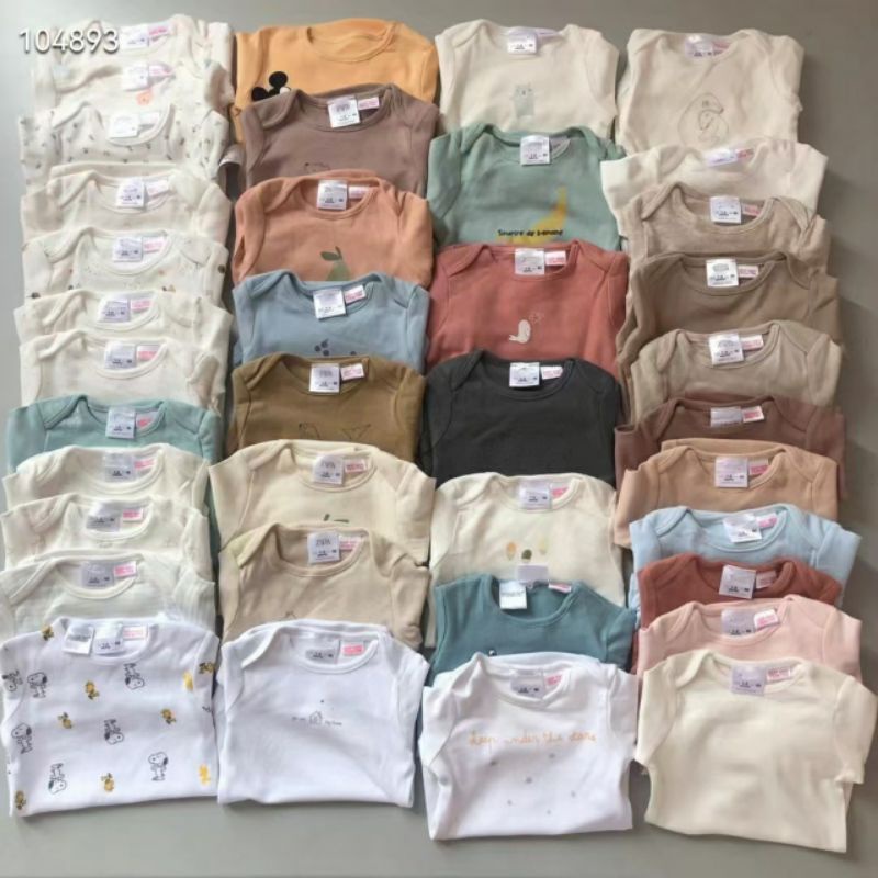 Áo dài tay body xuất xịn các hãng zara, h&m cho bé
