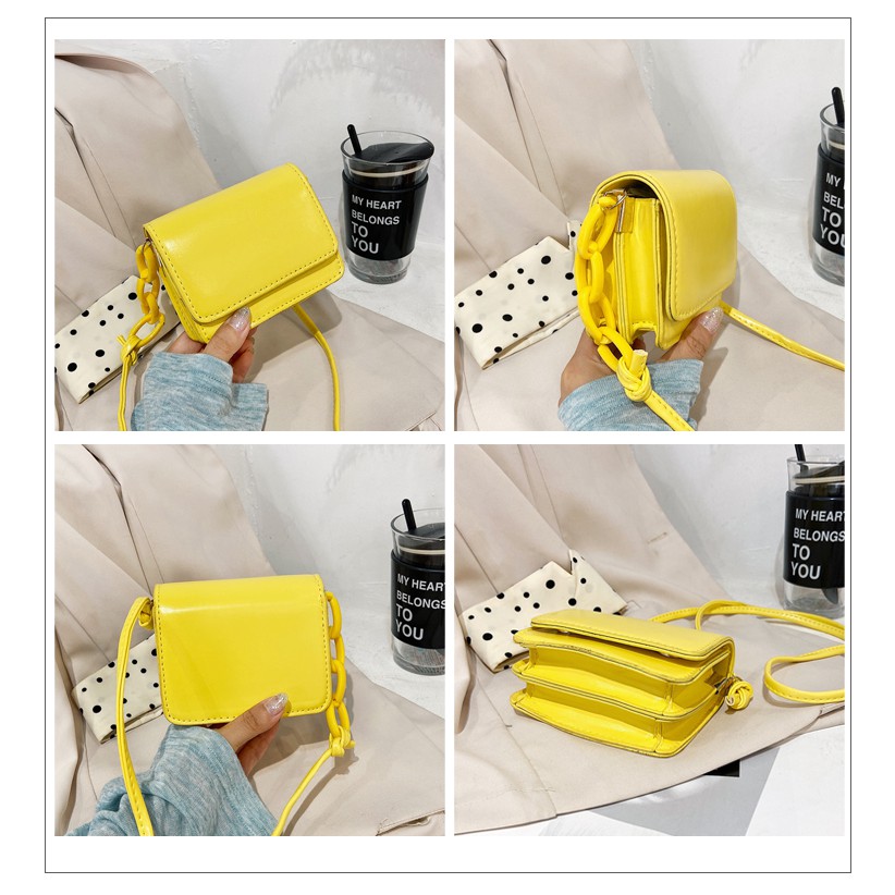 (Freeship từ 50k)(NEW TREND) TÚI ĐEO CHÉO MINI BAG DÂY PHA XÍCH ĐƠN GIẢN CÁ TÍNH