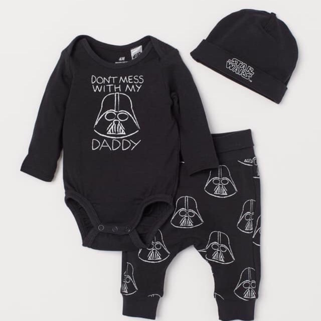 Set daddy đen 3ct - HM kid