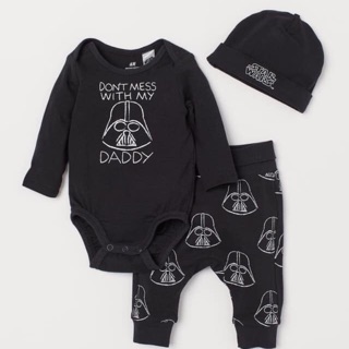 Set daddy đen 3ct - HM kid