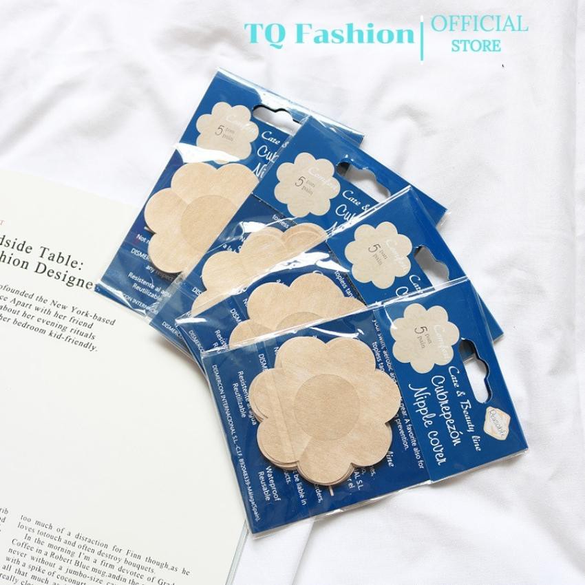 Miếng dán ti ngực giấy, Túi 10 miếng dán ngực chống lộ ti khoe vòng 1 quyến rủ alohashop91