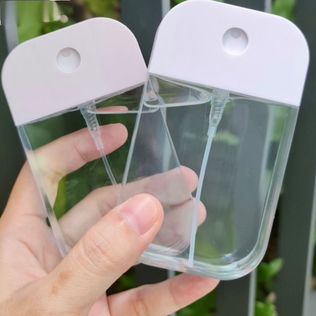 bình xịt mỹ phẩm đựng nước hoa phun sương Bình xịt nước rửa tay thiết kế hình tấm thẻ làm từ silicon có thể tái sử dụng tiện lợi