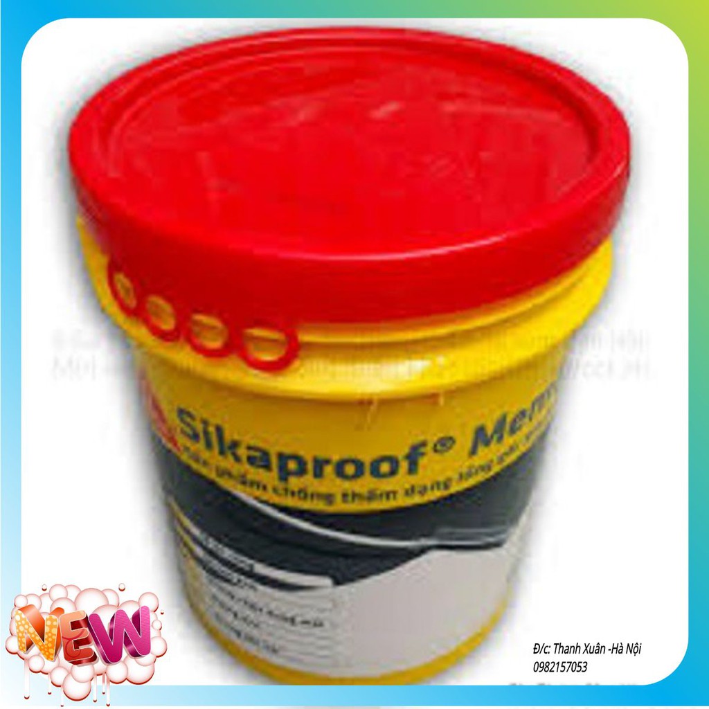 CHỐNG THẤM GỐC BITUM (SIKA MEMBERANE) - 18kg Tặng 1 chổi quét sơn 4''