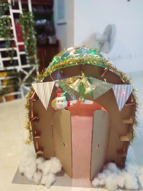 Combo dây đèn và dây cờ trang trí nhà bìa, nhà lều