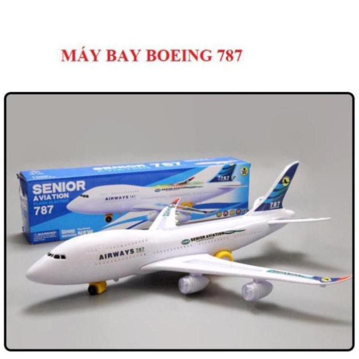 Máy Bay Đồ Chơi boeing 787 Chạy Pin Có Đèn Led Và Âm Thanh