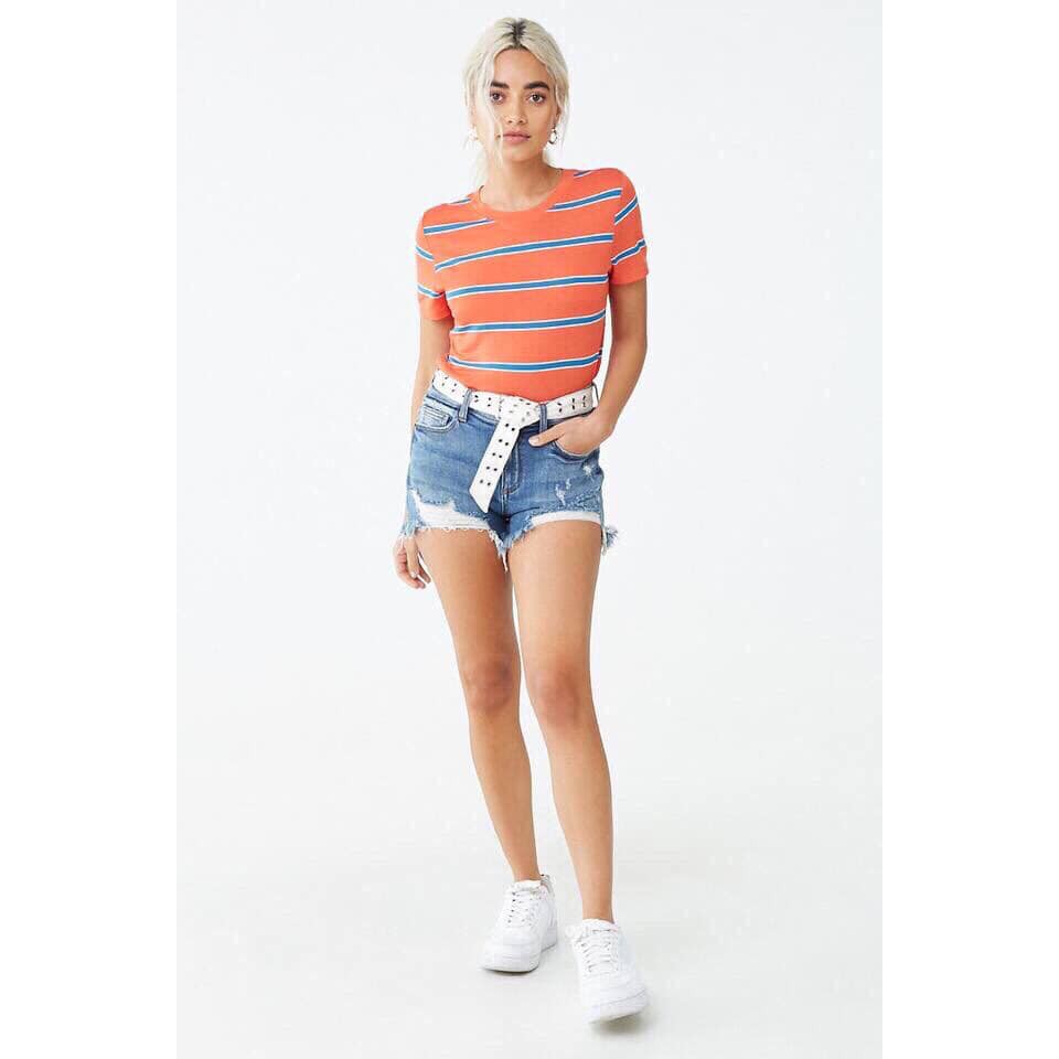 Áo phông F21 kẻ