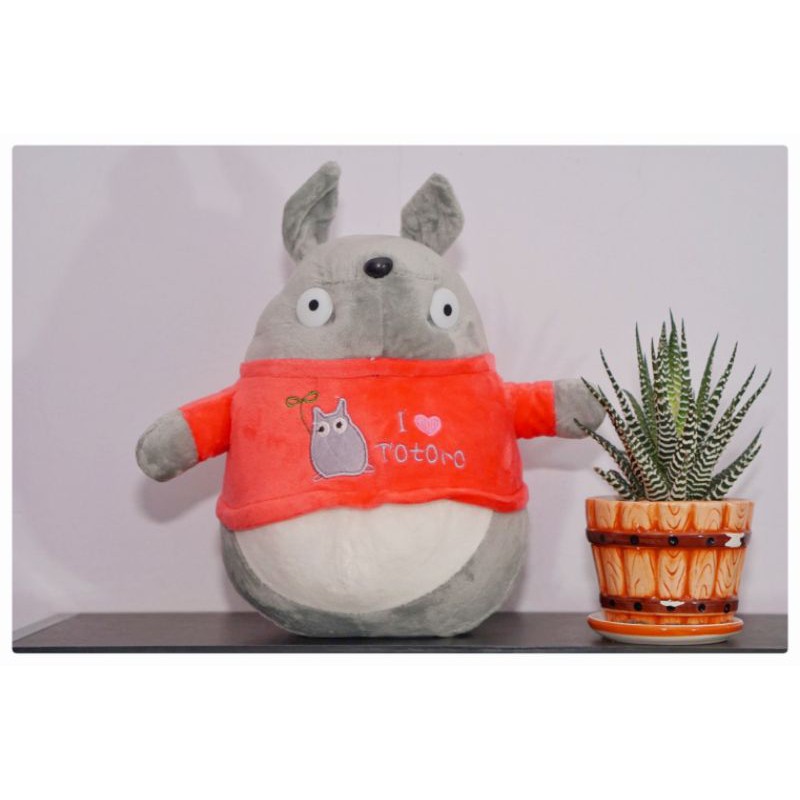 Gấu bông I love Totoro áo đỏ, vàng 25cm