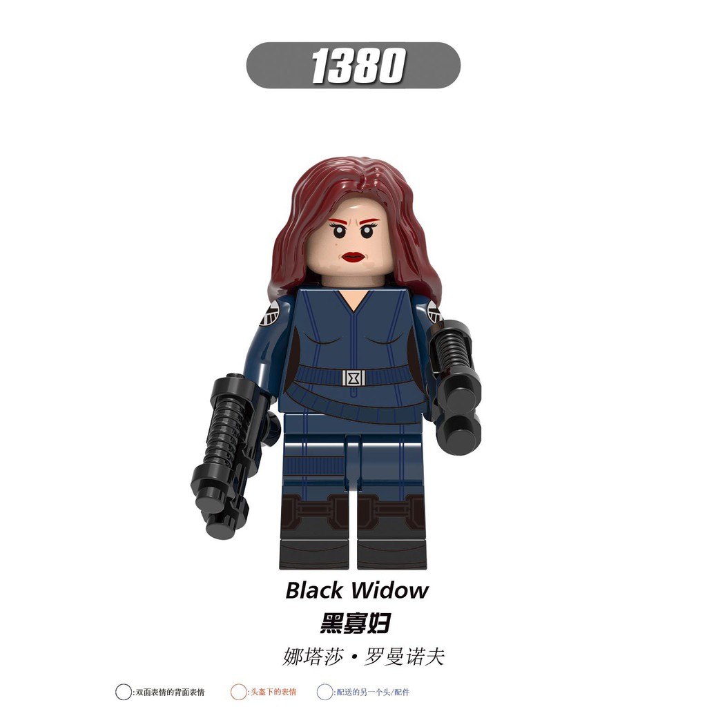 Minifigures Marvel DC MCU Các Mẫu Nhân Vật Taskmaster Blackwidow WinterSoldier Falcon X0272