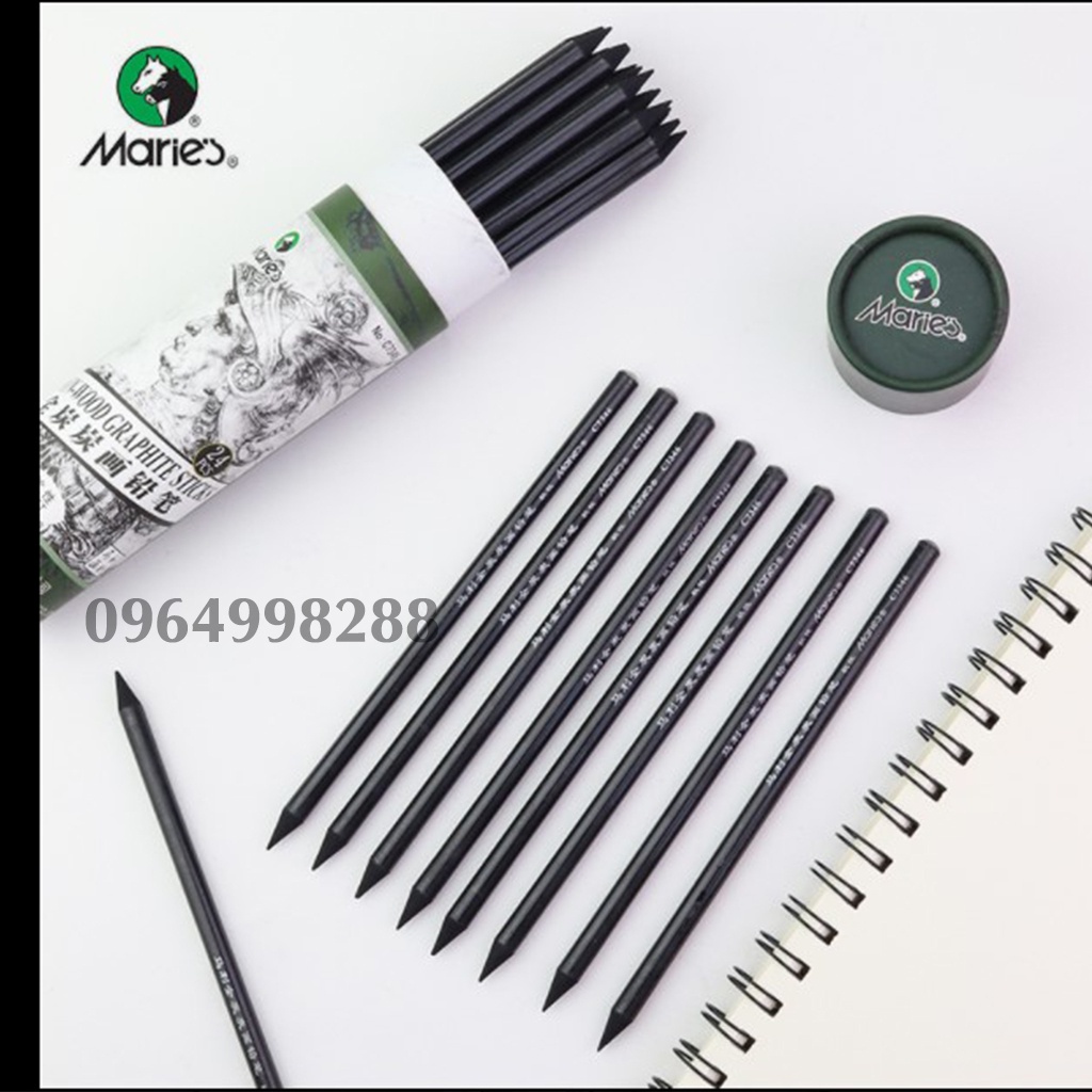 Bút chì than dùng để vẽ chân dung,kí họa, vẽ tranh chì, màu sắc, không bị gãy, ko bị sạn
