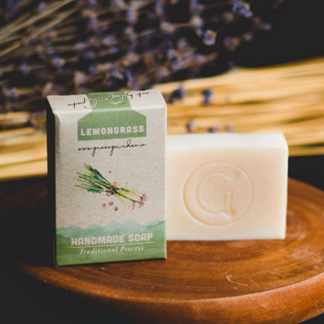 (2023) XÀ PHÒNG SẢ CHANH GREEN GARDEN- GREEN GARDEN LEMONGRASS HANDMADE SOAP