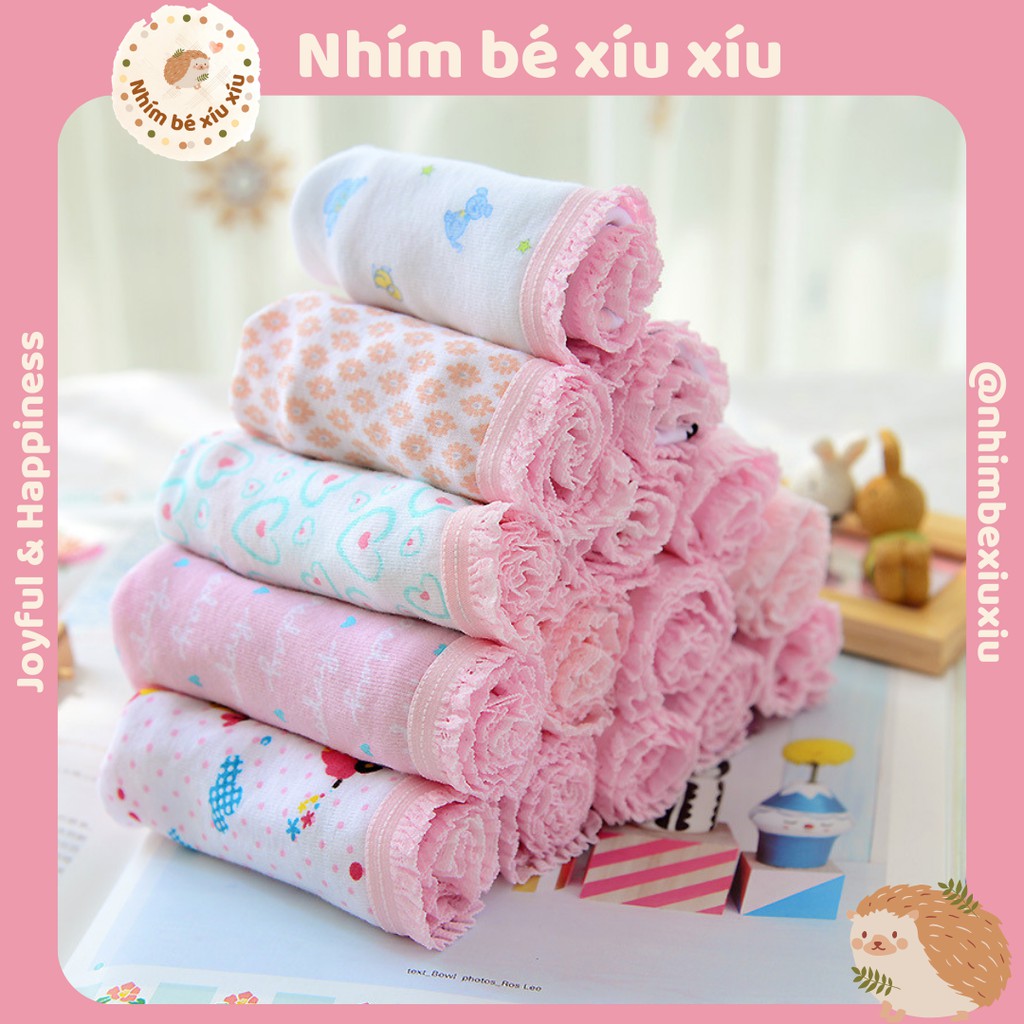 Quần chip bé gái (10-35 kg) quần lót tam giác cotton co giãn tốt