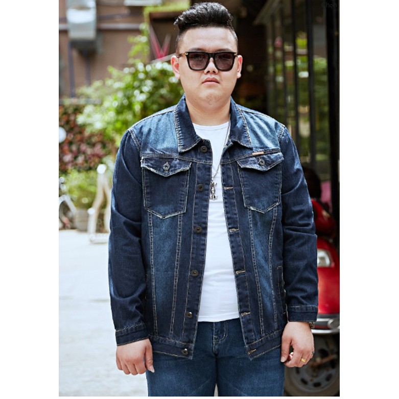 Áo jean nam khoác ngoài size lớn big size cho người béo