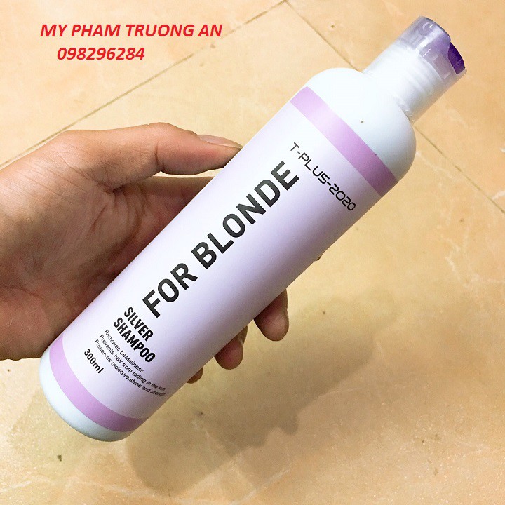 Dầu Gội Khử Vàng Cho Tóc Bạch Kim Silver Shampoo For Blonde T-Plus-2020