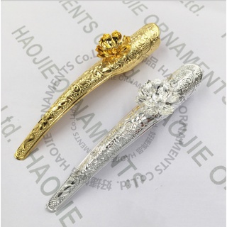 Hộ chỉ cổ trang hoa ngọc trai 12cm