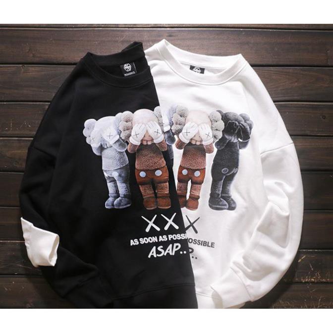 SALE- Áo sweater kaws hoạt hình asap FREESHIP NVH - mẫu siêu HOT