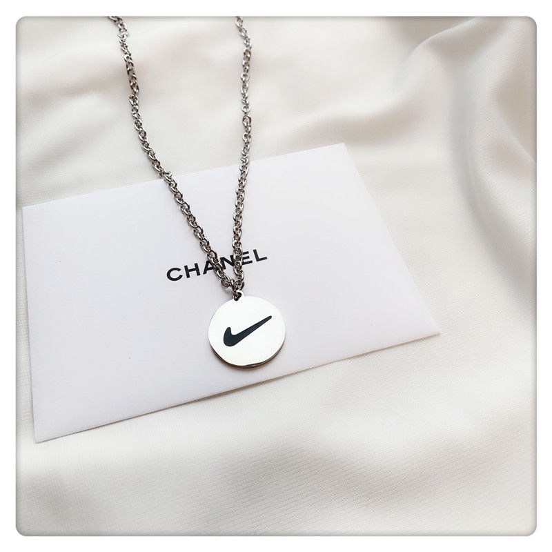 Dây Chuyền Mặt Thẻ Tròn Kiểu Dáng Đơn Giản Phong Cách Hiphop