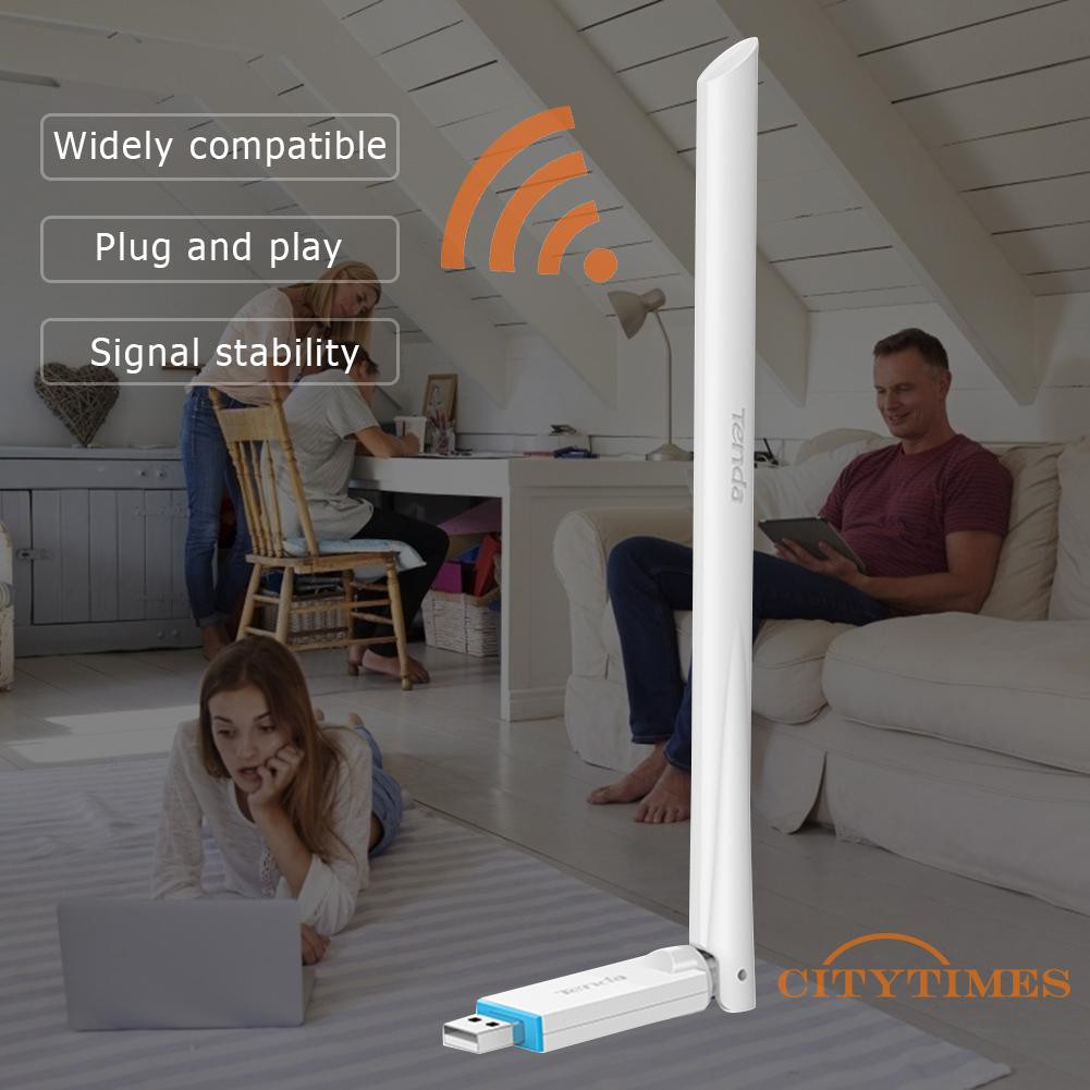 Usb Wifi 2.0 Ci Tenda U2 Với Ăng Ten 6dbi