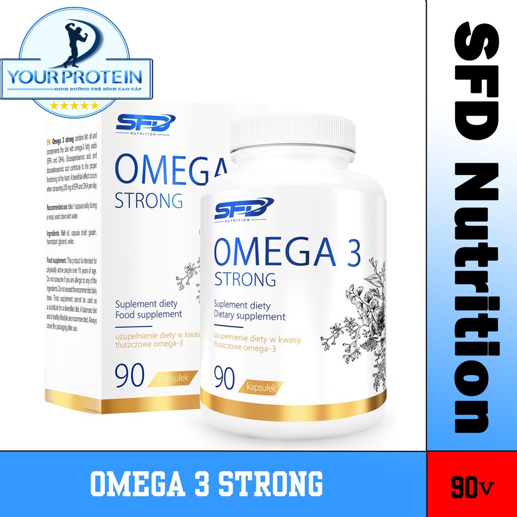 SFD Viên Dầu Cá Omega 3 Strong 1000mg 90 Viên