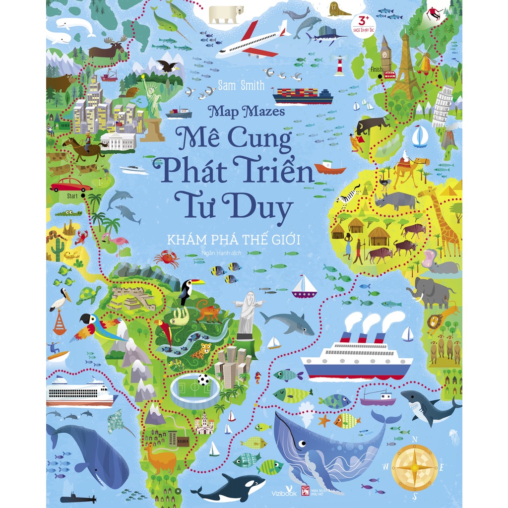 Sách Mê Cung Phát Triển Tư Duy - Khám Phá Thế Giới - Sách Khổ Lớn