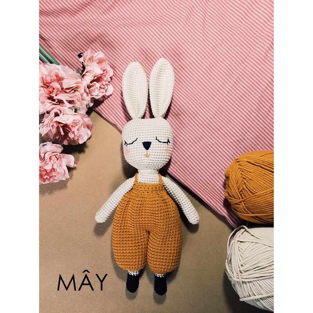 [Thú len móc handmade] Thỏ Lily cute, thỏ len móc handmade