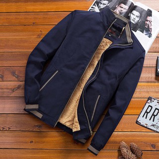  Áo Khoác Nam Vải Kaki lót Lông dày Ấm Thời Trang NK Quảng Châu 