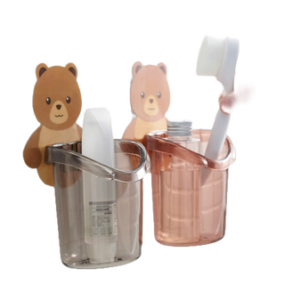 [Sỉ 2,5K - HCM] Cốc Gấu Dán Tường Đựng Đồ Đa Năng SUKAHOUSE 
