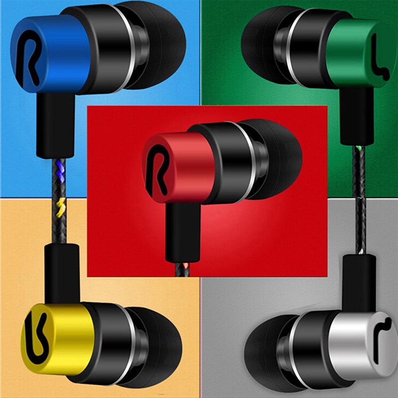 Tai nghe in ear dây dù chống đứt xoắn nút tai chắc chắn chống ồn nhiều màu  youngcityshop 30.000