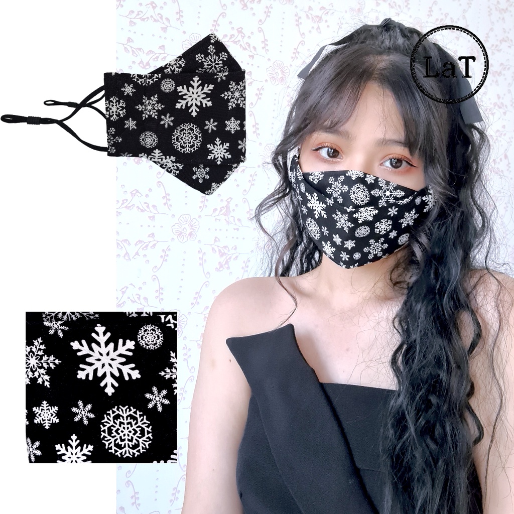 Combo 3 Khẩu trang vải 3D - LaT - 3 Lớp Chống bụi Kháng khuẩn - Nhiều kiểu hoạt tiết độc lạ để Phối Đồ Xinh Xắn