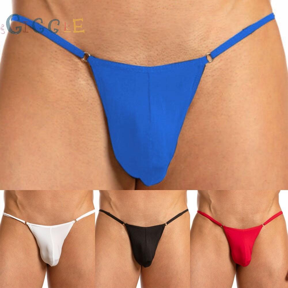 Underwear Bikini Comfy Enhancing G String Ice Silk Mens Panties Pouch Soft