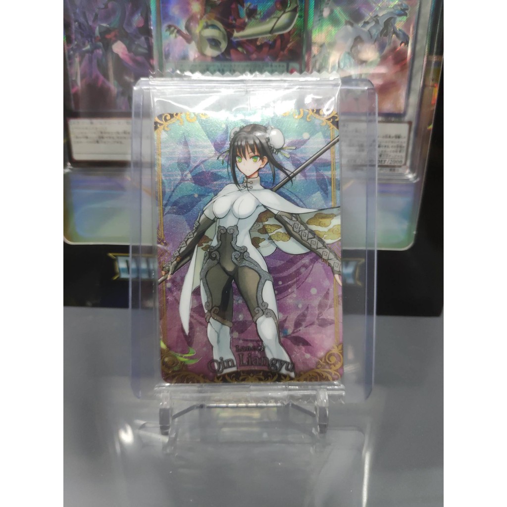 Thẻ bài sưu tầm bánh xốp Fate Grand Order FGO Qin Liangyu R - Rare - Tặng bọc bài nhựa bảo quản