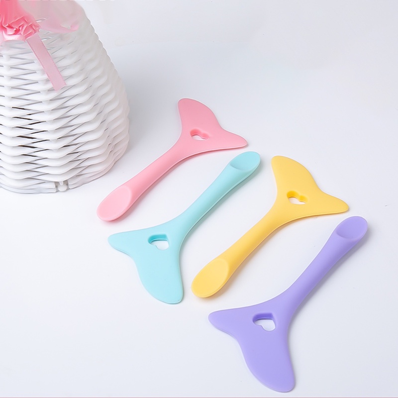 1 Dụng Cụ Hỗ Trợ Trang Điểm Mắt Gồm Cọ Mascara/Mascara/Bút Kẻ Mắt/Son Môi Đa Năng Chất Liệu Silicone