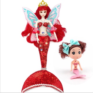 Búp Bê Nàng Tiên Cá Có Cánh + Tặng Tiên Cá Nhỏ Xinh