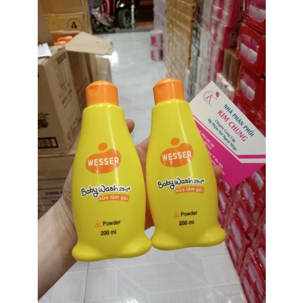 Sữa tắm gội 2in1 Wesser cho bé 200ml