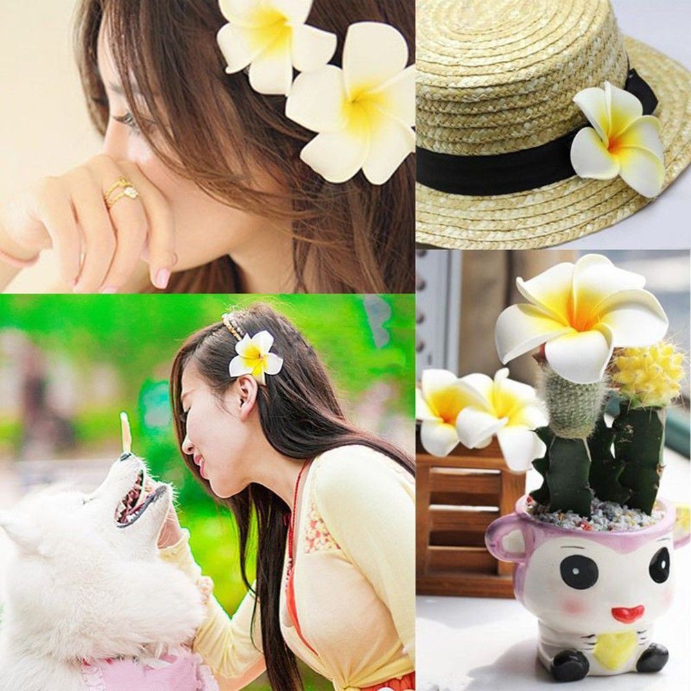 Kẹp tóc hình bông hoa màu vàng xinh xắn