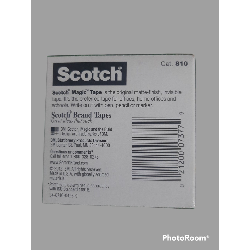 Băng keo 1 mặt 3M Scotch Magic 810  Có thể viết lên bề mặt băng keo