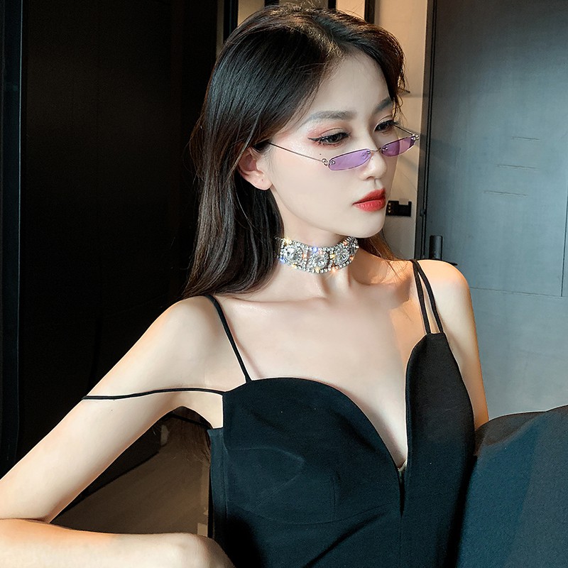 Vòng cổ Chocker hoa mặt tròn đính kim cương nhân tạo cao cấp sang trọng [ PHỤ KIỆN LACELIPS ]_M1548