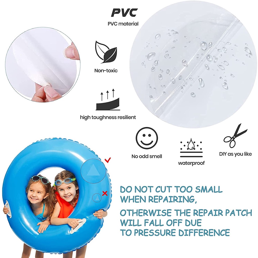 Bộ 30 Miếng Dán Sửa Phao Bơi Chống Thấm Nước Tiện Dụng