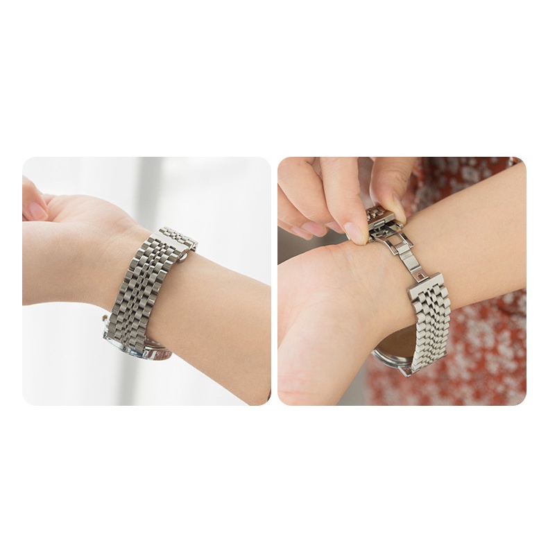 Dây đeo đồng hồ đeo tay VOZIK Model 15 thép không gỉ