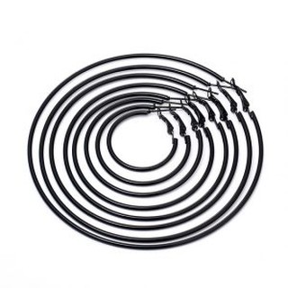 Bông Tai Khoen Tròn Màu Đen Đủ Size