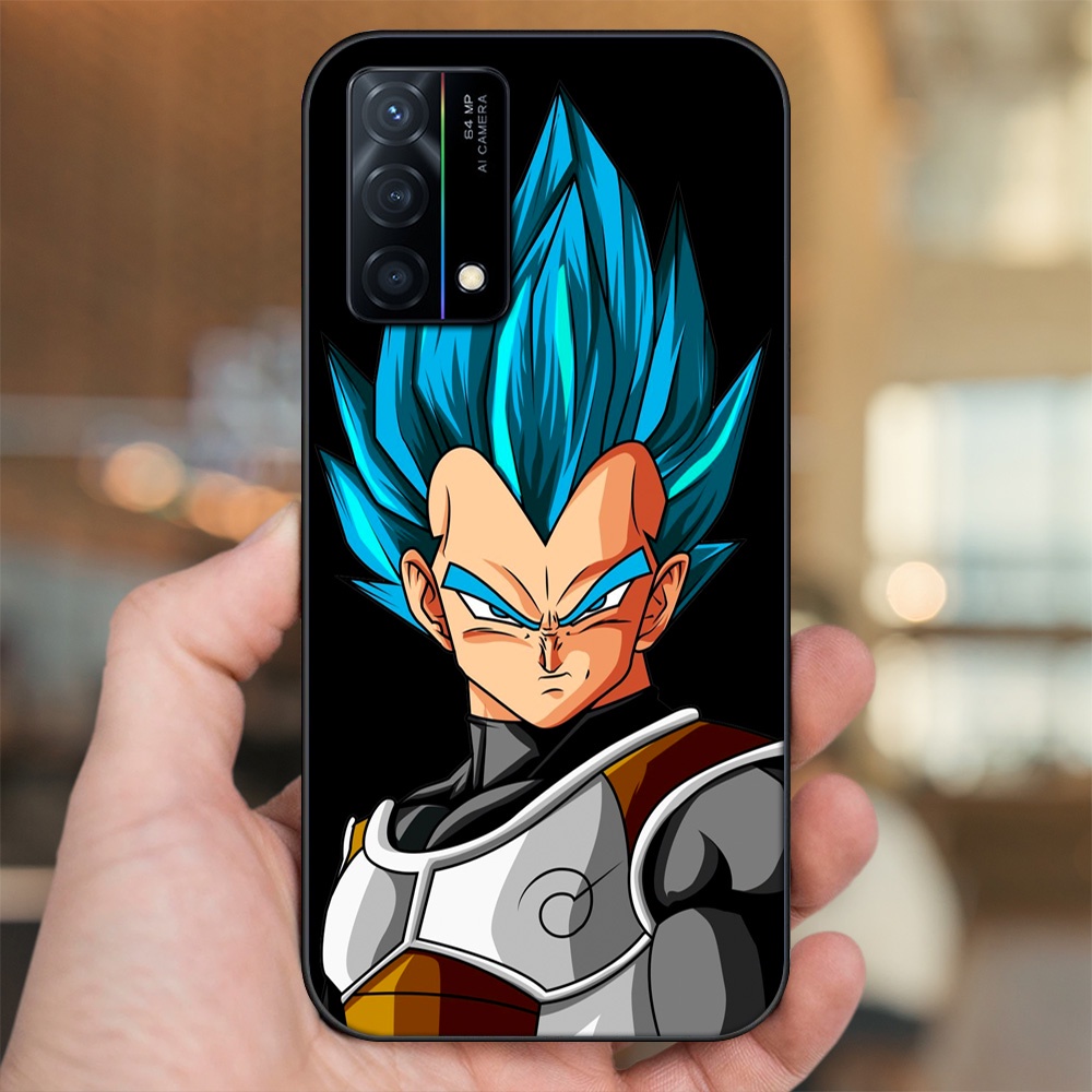 Ốp lưng Oppo K9 viền đen in hình Vegeta Dragon Ball