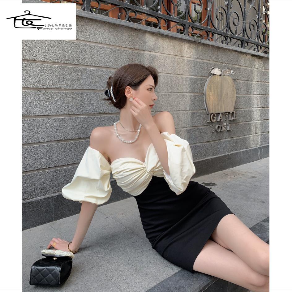 Đầm Ngắn Hở Vai Cổ Cao Thời Trang Mùa Hè 2 Dành Cho Bạn Nữ